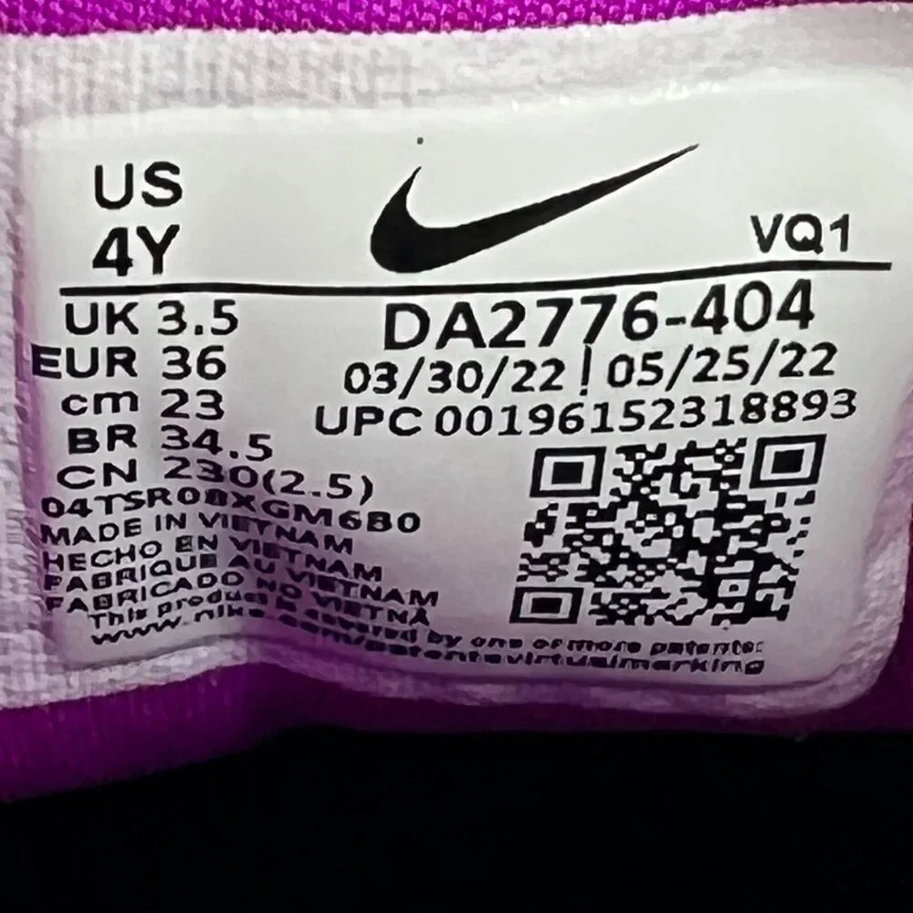 Nike Star Runner Kids DA2776-404 Navy Blue Purple Lace Up Size 4Y Athletic Shoes
